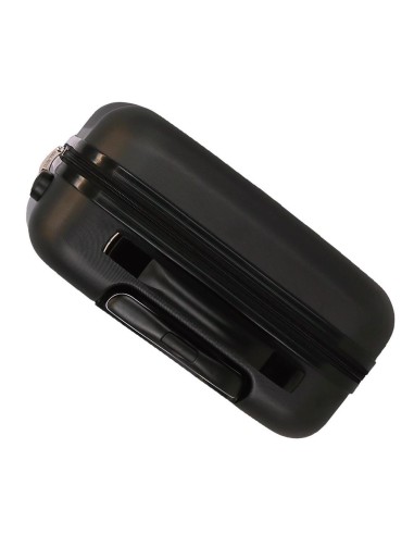 5089521 SET/2 TROLLEY  ABS 55-70CM.4R. INDIA NEGRO