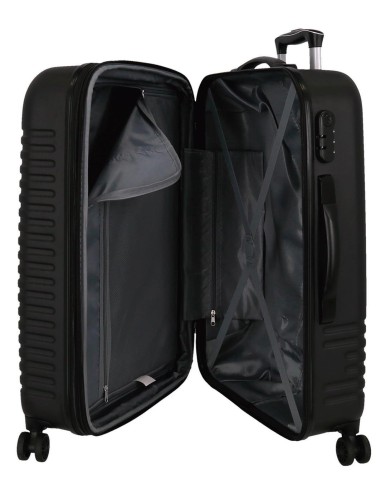 5089521 SET/2 TROLLEY  ABS 55-70CM.4R. INDIA NEGRO