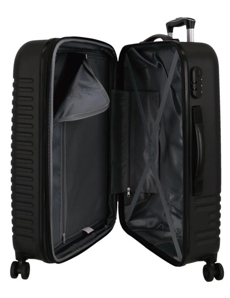 5089521 SET/2 TROLLEY  ABS 55-70CM.4R. INDIA NEGRO 5089521 SET/2 TROLLEY  ABS 55-70CM.4R. INDIA NEGRO
