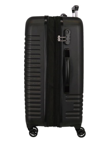 5089521 SET/2 TROLLEY  ABS 55-70CM.4R. INDIA NEGRO