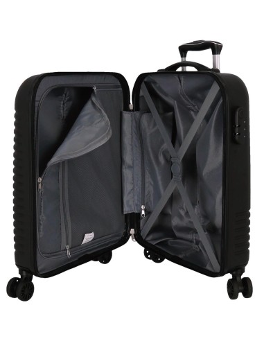 5089121 TROLLEY ABS 55CM.4R.INDIA NEGRO