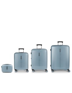 Set 3 Maletas C22-M-L + Neceser Gabol Brooklyn Azul Claro...