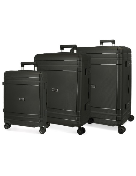 5189421 SET/3 TROLLEY  PP 55-66-75CM.4R.MOVOM DIMENSION NEGR 5189421 SET/3 TROLLEY  PP 55-66-75CM.4R.MOVOM DIMENSION NEGR