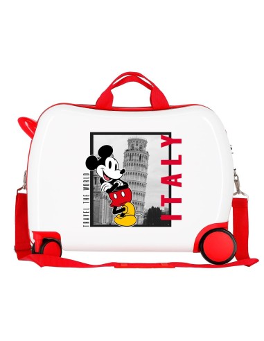 3679821 MALETA INF.ABS 4R. (2.MULTI) MICKEY ITALY BLANCO
