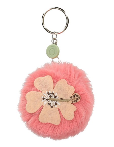 96102A5 LLAVERO POMPÓN ROSA FLOR 96102A5 LLAVERO POMPÓN ROSA FLOR