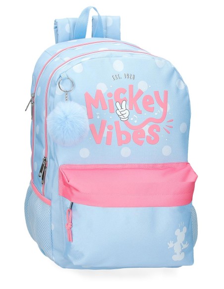 3132541 MOCHILA 44CM. 2C. MICKEY VIBES