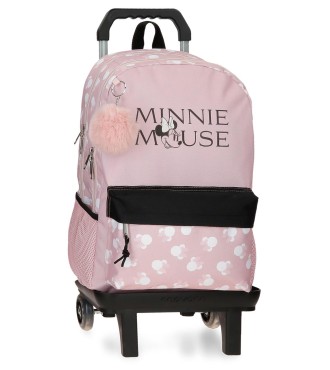 31425T1 MOCHILA ADAP.44CM. 2C. C/CARRO MINNIE HEADS
