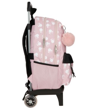 31425T1 MOCHILA ADAP.44CM. 2C. C/CARRO MINNIE HEADS 2