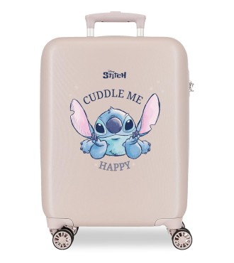 3111141 TROLLEY ABS 55CM.4R. STITCH CUDDLE ME HAPPY BEIGE