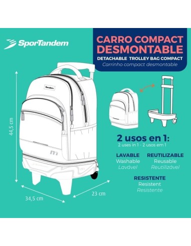 Mochila Carro Compact Desmontable Tandem Dance Mochilas E...