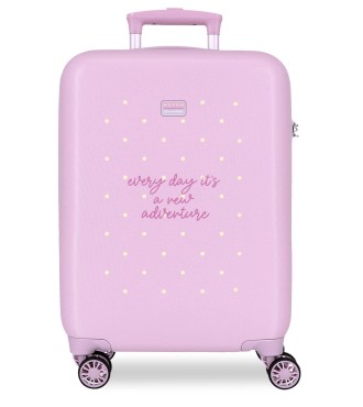 3081141 TROLLEY ABS 55CM. 4R. MOVOM NEW ADVENTURE LILA