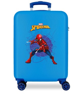 4651164 TROLLEY ABS 55CM.4R. SPIDERMAN ACTION AZUL