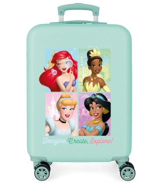 2061144 TROLLEY ABS 55CM.4R IMAGINE, CREATE, EXPLORE TURQUES