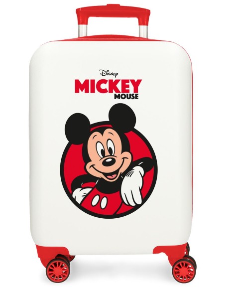 4771347 TROLLEY ABS 50 CM. 4R. MICKEY RED BLANCO/ROJO