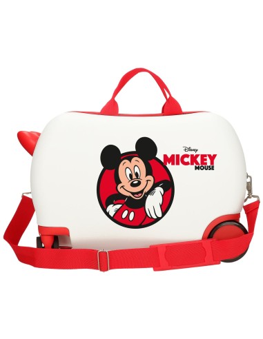 4771047 MALETA INF.ABS 4R.(2 MULTI.) 45CM. MICKEY RED BLANCO