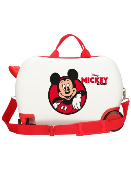 4771047 MALETA INF.ABS 4R.(2 MULTI.) 45CM. MICKEY RED BLANCO