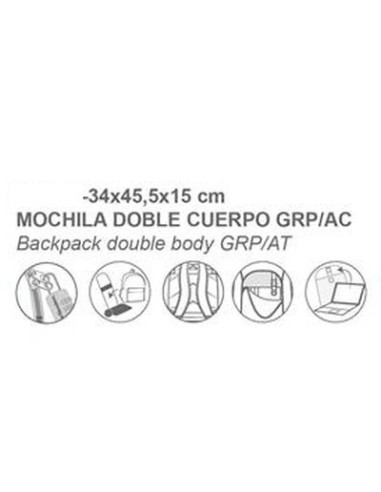 Mochila Doble Cuerpo Istyle multicolor