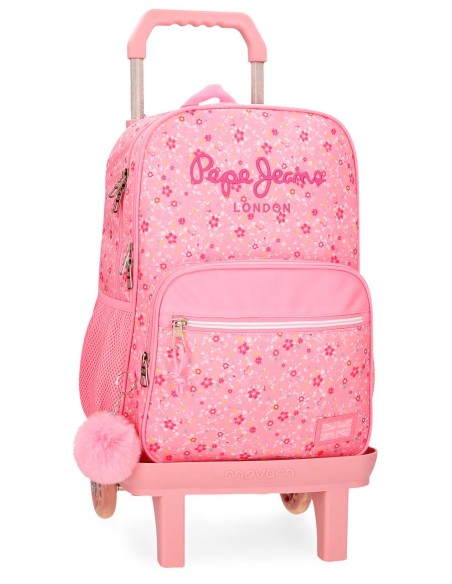 67122T3 MOCHILA ADAP. 40CM. 2C. C/CARRO PJL ALENKA ROSA 67122T3 MOCHILA ADAP. 40CM. 2C. C/CARRO PJL ALENKA ROSA