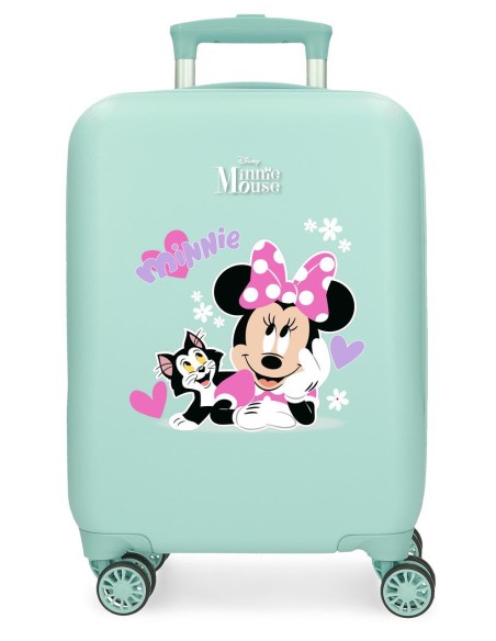 4291341 TROLLEY ABS 50 CM.4R MINNIE & FIGARO TURQUESA