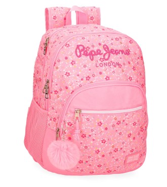 6712523 MOCHILA 44CM. 2C.PJL ALENKA ROSA
