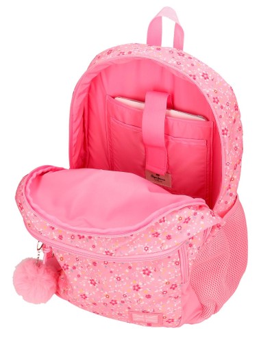 6712523 MOCHILA 44CM. 2C.PJL ALENKA ROSA