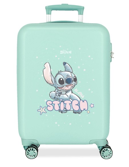 3161141 TROLLEY ABS 55CM.4R. LOVELY STITCH TURQUESA