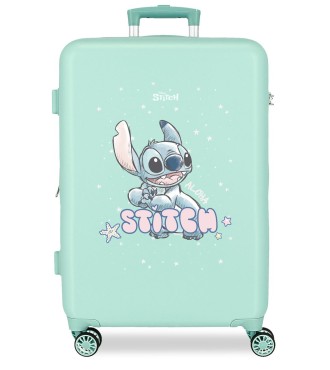 3161241 TROLLEY ABS 65CM.C/EXP. 4R. LOVELY STITCH TURQUESA