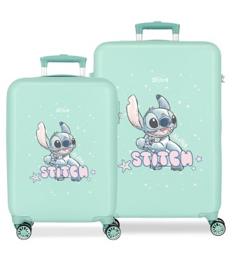3161441 SET/2 TROLLEY ABS 55-65CM.4R. LOVELY STITCH TURQUESA