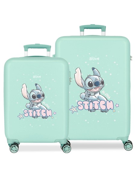 3161441 SET/2 TROLLEY ABS 55-65CM.4R. LOVELY STITCH TURQUESA 3161441 SET/2 TROLLEY ABS 55-65CM.4R. LOVELY STITCH TURQUESA