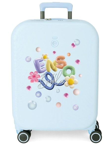 9789121 TROLLEY ABS 55CM.4R.ENSO BUBBLES TURQUESA