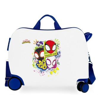 2129842 MALETA INF.ABS 4R. (2.MULTI) SPIDEY TOGETHER BLANCO