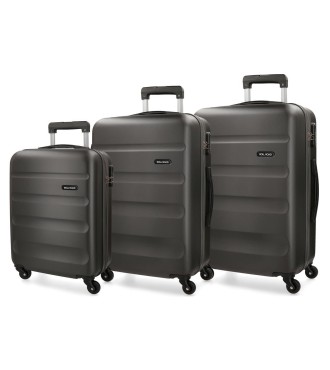 5849461 SET/3 TROLLEY ABS 55-65-75CM.4R. ROLL ROAD FLEX ANTR