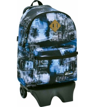 Mochila carro Santa Monica Aloha azul