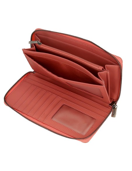 7958534 BILLETERO C/CREMALLERA PJL CORIN TERRACOTA 7958534 BILLETERO C/CREMALLERA PJL CORIN TERRACOTA
