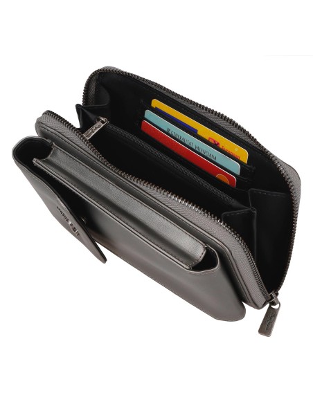 7085343 BANDOLERA PORTAMOVIL Y TARJETAS PJL RUBY ANTRACITA