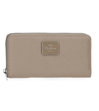 7098544 BILLETERO C/CREMALLERA PJL CHRISTINE TAUPE