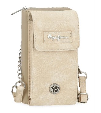 7145341 BANDOLERA PORTAMOVIL Y TARJETAS PJL JANA BEIGE