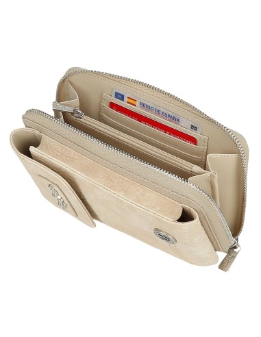 7145341 BANDOLERA PORTAMOVIL Y TARJETAS PJL JANA BEIGE