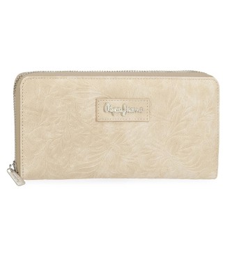 7148541 BILLETERO C/CREMALLERA PJL JANA BEIGE