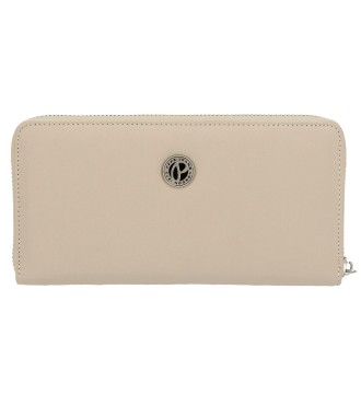 7148541 BILLETERO C/CREMALLERA PJL JANA BEIGE 2