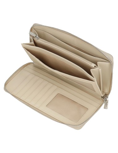 7148541 BILLETERO C/CREMALLERA PJL JANA BEIGE
