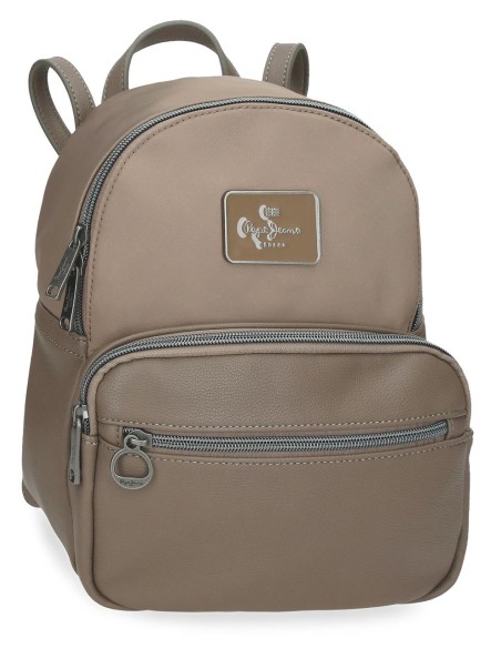 7092144 MOCHILA 25CM PJL CHRISTINE TAUPE
