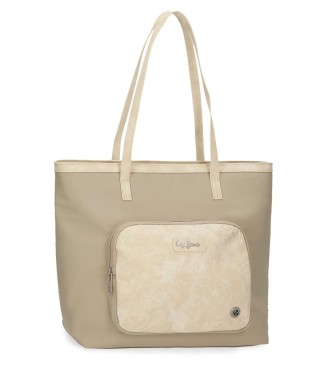 7147541 TOTE VIAJE PJL JANA BEIGE