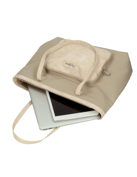 7147541 TOTE VIAJE PJL JANA BEIGE 7147541 TOTE VIAJE PJL JANA BEIGE