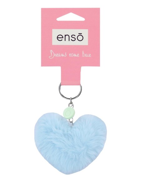 97402A3 LLAVERO POMPÓN CORAZON AZUL 97402A3 LLAVERO POMPÓN CORAZON AZUL