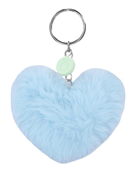97402A3 LLAVERO POMPÓN CORAZON AZUL 97402A3 LLAVERO POMPÓN CORAZON AZUL