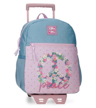 48621T1 MOCHILA ADAP.33CM C/CARRO ROLL ROAD PEACE