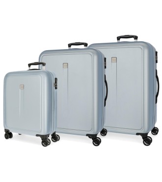 5069423 SET/3 TROLLEY  ABS 55-68-78CM.4R.CAMBOYA AZUL CLARO
