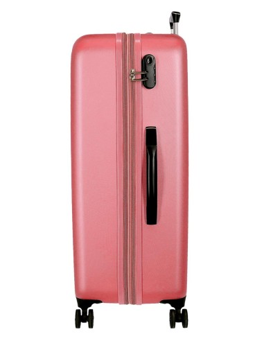 5069524 SET 2/TROLLEY ABS 55-65CM.4R.CAMBOYA ROSA