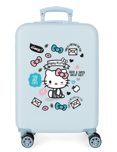 2151721 TROLLEY ABS 55CM.4R HELLO KITTY YOU ARE CUTE